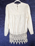 1980's Lace and Satin Blouse